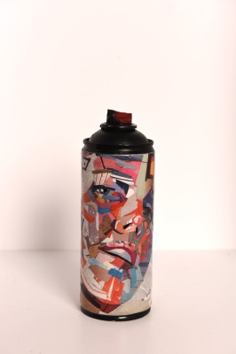 ''El'' customised empty spray can by Patrick Bremer